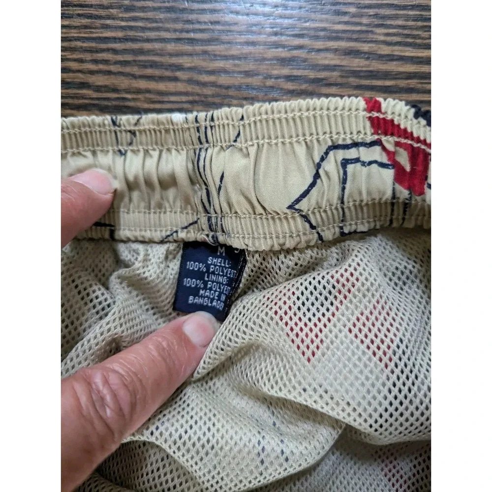 ROUNDTREE & YORKE Nautical Swim Shorts Trunks Mens Size M Mesh Lining Pockets